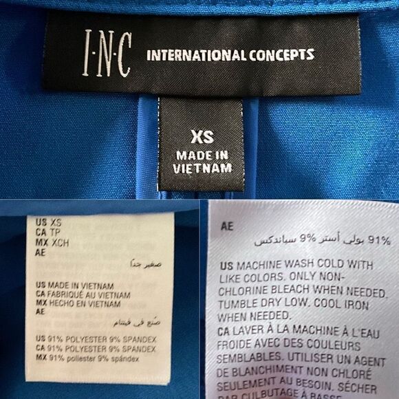 INC International Concepts Blue Menswear Blazer Jacket XS - Picture 8 of 9